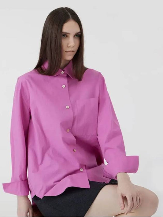 Oversized Fit Bio Cotton Shirt Jean Pink - VOYONN - BALAAN 2