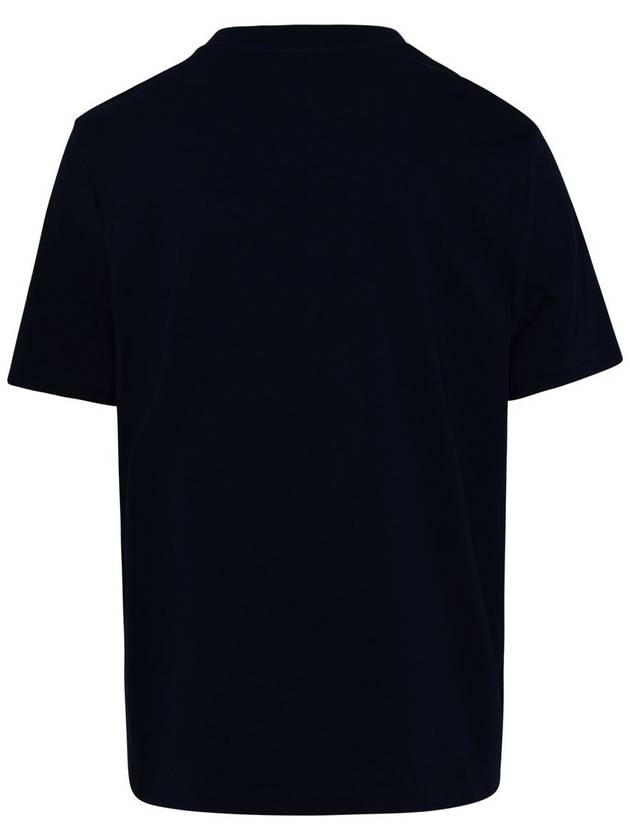 Albert Logo Short Sleeve T-Shirt Navy - A.P.C. - BALAAN 4