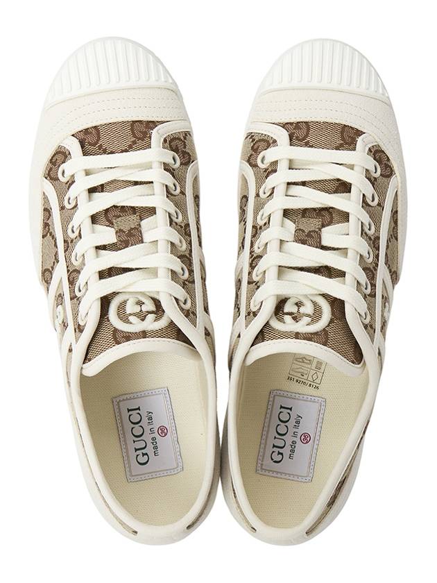 Original GG Fabric Low Top Sneakers Beige - GUCCI - BALAAN 3