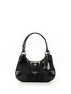 Re-Nylon Leather Shoulder Bag Black - PRADA - BALAAN 1