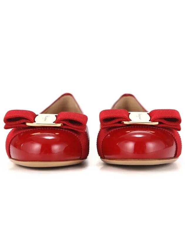 Women’s Varina Bellet Flats Red - SALVATORE FERRAGAMO - BALAAN 4