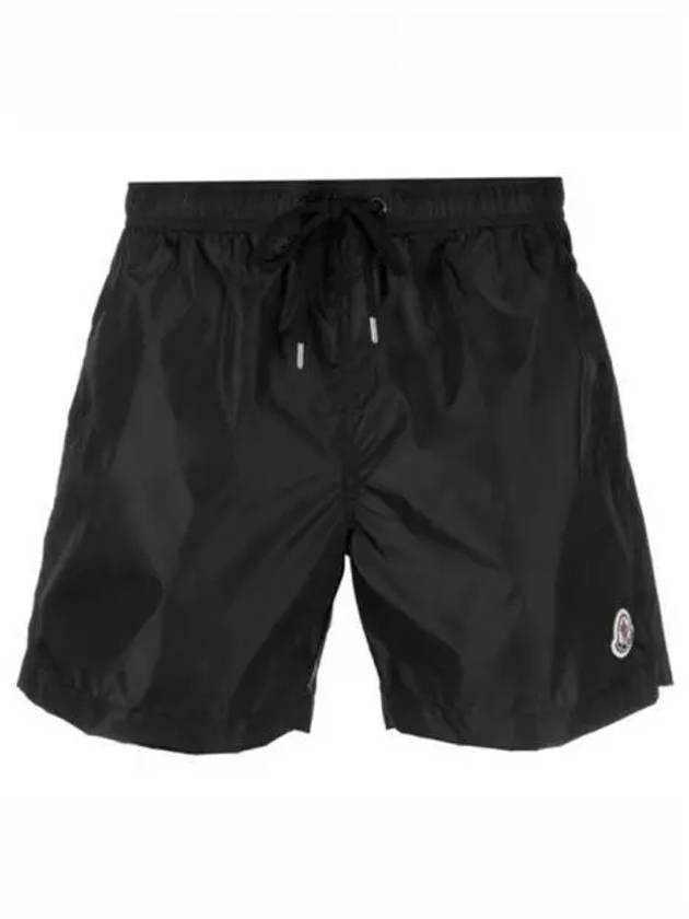 2C00004 53326 999 Logo Patch Swim Shorts Black Men s Pants TLS 271890 - MONCLER - BALAAN 1