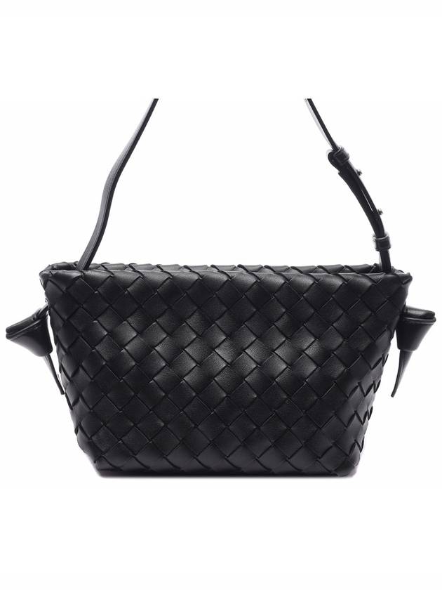 Intrecciato Tie Mini Shoulder Bag Black - BOTTEGA VENETA - BALAAN 5