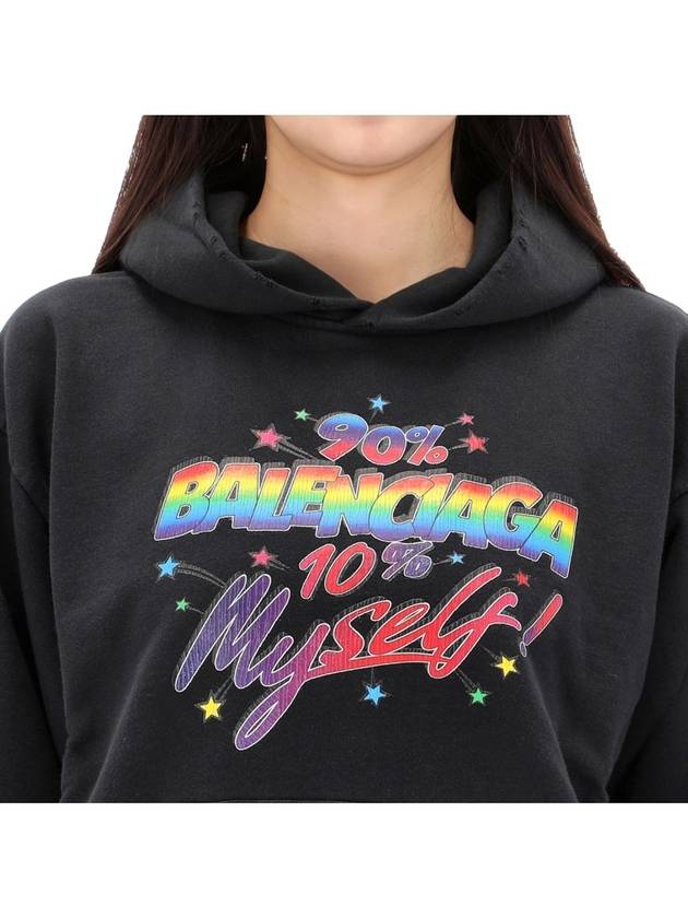 Graphic logo print overfit hoodie 697874 0105 - BALENCIAGA - BALAAN 3