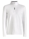 Brushed Back Tech Quarter Zip Long Sleeve T-Shirt White - G/FORE - BALAAN 1