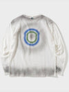 Stain Washed Signature Long Sleeve T-Shirt Ivory - FFEFF STUDIO - BALAAN 6