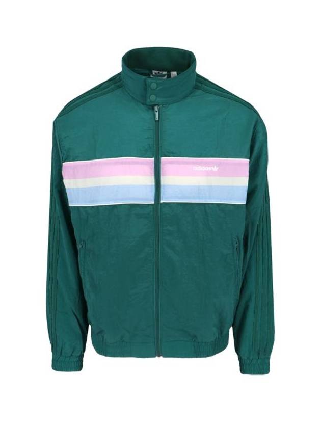 80s Nylon Archive 3 Stripes Track Jacket Collegiate Green - ADIDAS - BALAAN 1