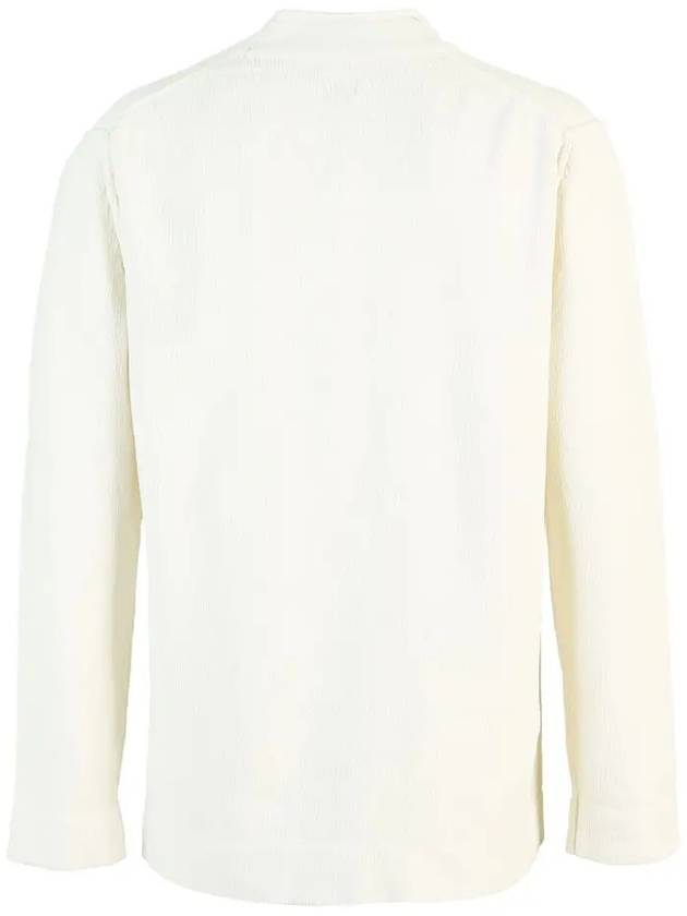 11Th Anniversary Lens Wappen Ribbed Knit Top Ivory - CP COMPANY - BALAAN 4