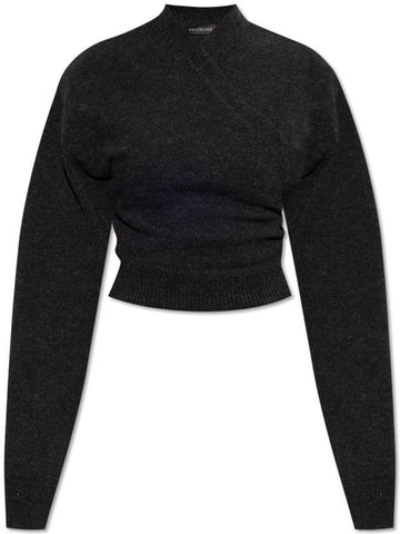 Balenciaga Wool Sweater, Women's, Grey - BALENCIAGA - BALAAN 1