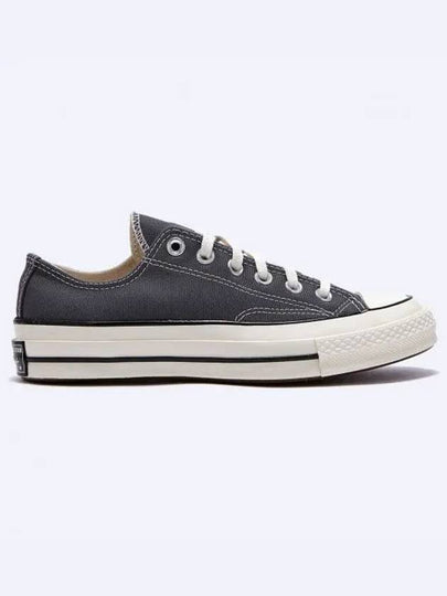 Chuck 70 Vintage Canvas Low-Top Sneakers Iron Grey - CONVERSE - BALAAN 2