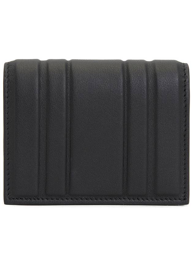 New Gancini Leather Half Wallet Black - SALVATORE FERRAGAMO - BALAAN 3