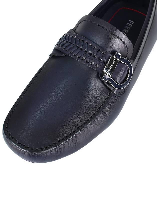 Gancini Ornament Driving Shoes Midnight Blue - SALVATORE FERRAGAMO - BALAAN 8