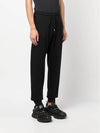 Light Fleece Utility Track Pants Black - CP COMPANY - BALAAN 6