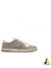 Men's Mac80 Low Top Sneakers Grey Leather - GUCCI - BALAAN 2