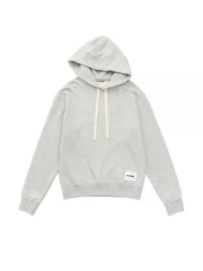 Logo Patch Cotton Hoodie Grey - JIL SANDER - BALAAN 2