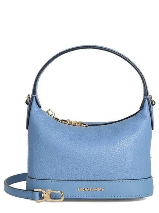 Wythe Small Pebbled Leather Cross Bag Blue - MICHAEL KORS - BALAAN 2