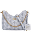 Matelasse Nappa Leather Shoulder Bag Cornflower Blue - MIU MIU - BALAAN 2