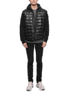 Men's Padded Cotton Cardigan Black - MONCLER - BALAAN 4