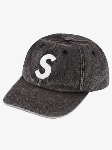 Pigmented Canvas S Logo 6 Panel Cap Black 23SS - SUPREME - BALAAN 1