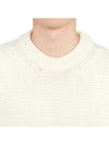 Crew Neck Wool Knit Top Ivory - TEN C - BALAAN 7