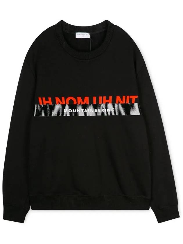 Men's Logo Print Black Sweatshirt NMW20202 009 - IH NOM UH NIT - BALAAN 3