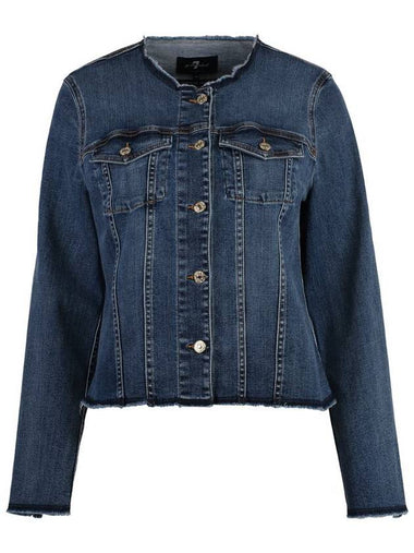 7 For All Mankind Vicky Denim Jacket - 7 FOR ALL MANKIND - BALAAN 1