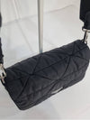 Direx Re Nylon Quilted Padded Medium Shoulder Bag Black Cross - PRADA - BALAAN 5