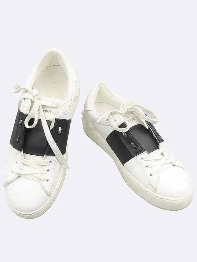 White Leather Hidden Women s Sneakers 35 - VALENTINO - BALAAN 1