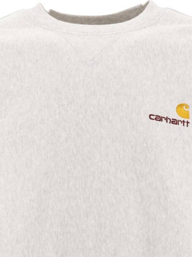 American Script Cotton Blend Sweatshirt White - CARHARTT WIP - BALAAN 4