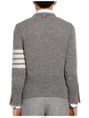 4 Bar Logo Wool Knit Top Grey - THOM BROWNE - BALAAN 4
