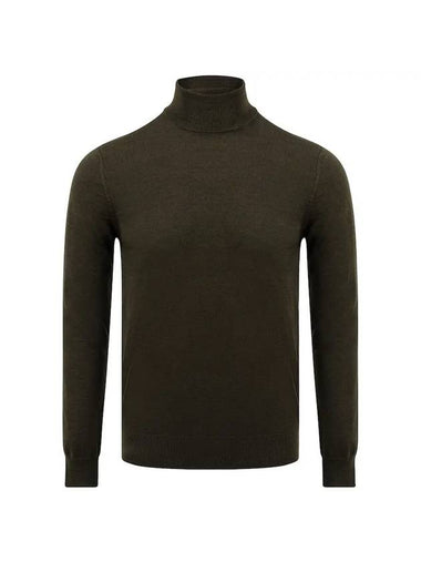 Lyd Merino Turtleneck Knit Top Green - J.LINDEBERG - BALAAN 1