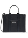 Logo Print Canvas Shopper Tote Bag Black - BALENCIAGA - BALAAN 5