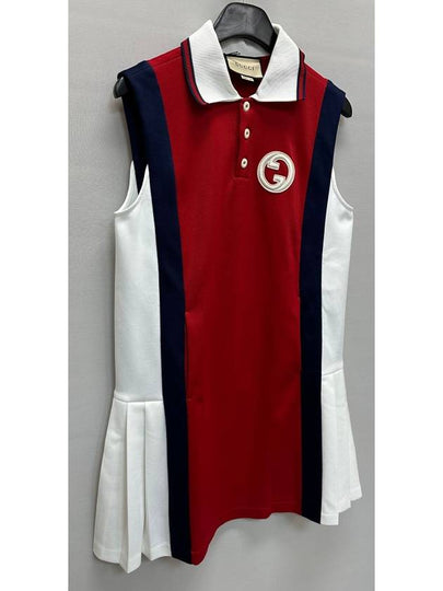 Technical jersey polo dress 55 - GUCCI - BALAAN 2