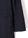 Men's Plain Weave 4 Bar Chesterfield Over Single Coat Dark Blue - THOM BROWNE - BALAAN 9