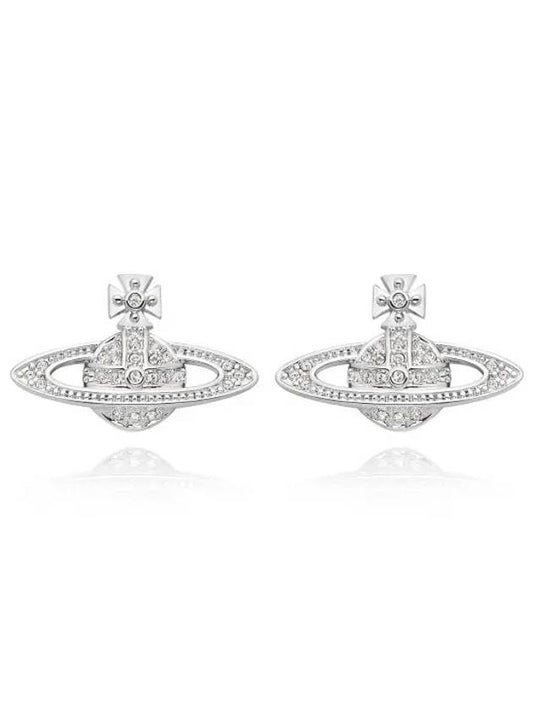 Mini Bas Relief Earrings Silver - VIVIENNE WESTWOOD - BALAAN 2