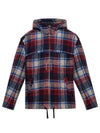 Kurt Check Zip-Up Hoodie Red - ISABEL MARANT - BALAAN 2