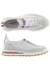 Thom Women Browne Nylon Tech Runner Low Top Sneakers Grey White - THOM BROWNE - BALAAN 3