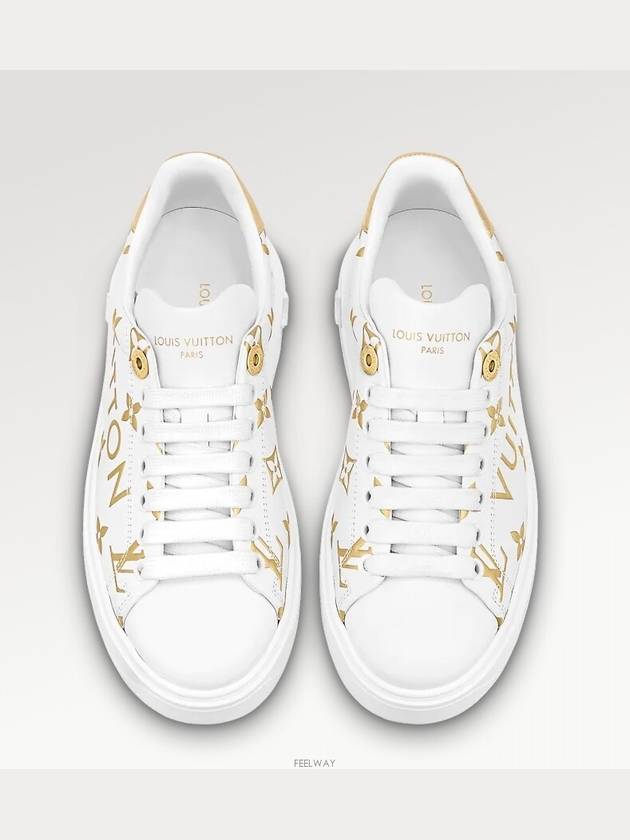 Time Out Low-Top Sneakers Gold - LOUIS VUITTON - BALAAN 5