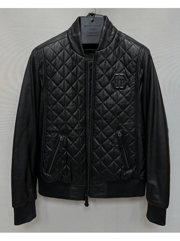 Big Swarovski quilted leather jacket 95 - PHILIPP PLEIN - BALAAN 1