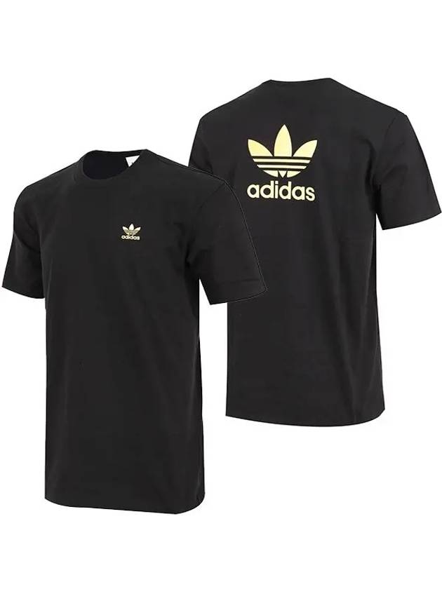 Adicolor Backfront Trefoil Short Sleeve T-Shirt Black - ADIDAS - BALAAN 3