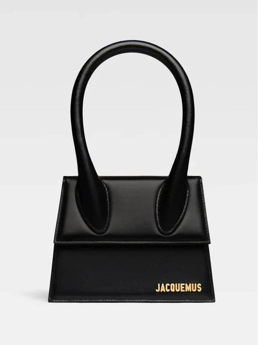 Le Chiquito Moyen Medium Leather Tote Bag Black - JACQUEMUS - BALAAN 2