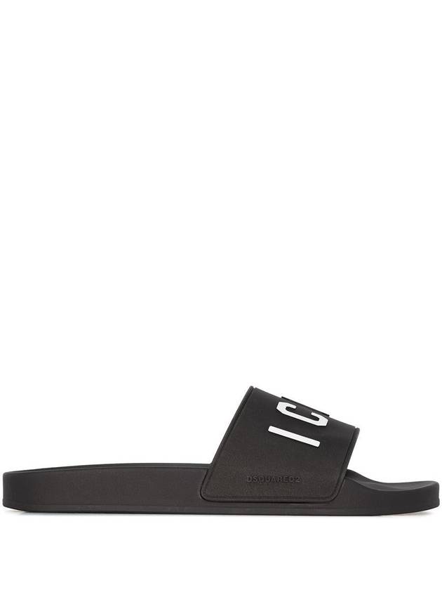 Men’s Icon Slippers Black - DSQUARED2 - BALAAN 3