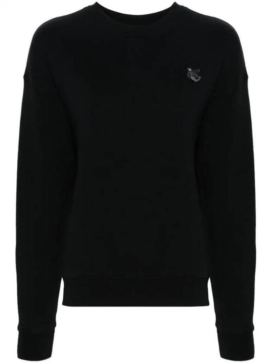 Bold Fox Head Patch Comfort Sweatshirt Black - MAISON KITSUNE - BALAAN 1