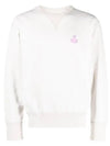 Mike Cotton Logo Sweatshirt Ecru - ISABEL MARANT - BALAAN 4