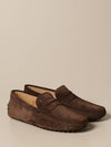 Men's Suede Gommino Driving Shoes Brown - TOD'S - BALAAN 3