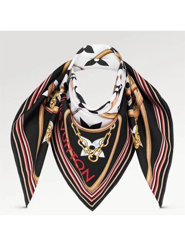 Ultimate Monogram Square Scarf Black - LOUIS VUITTON - BALAAN 6