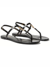 Women's Monogram Cassandra Sandals Black - SAINT LAURENT - BALAAN 4