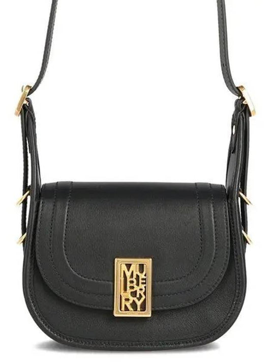 Mini Silky Calf Sadie Satchel Shoulder Bag Black - MULBERRY - BALAAN 2