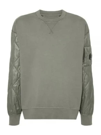 Quilted panel crew neck sweatshirt 17CMSS003A005835M - CP COMPANY - BALAAN 2