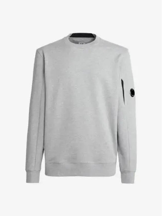 Diagonal Raised Fleece Sweatshirt Grey Melange - CP COMPANY - BALAAN 2